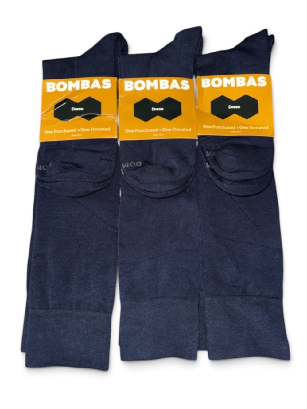 BOMBAS (3 pairs) Lightweight Knee High Over The Calf Dress Socks sz L